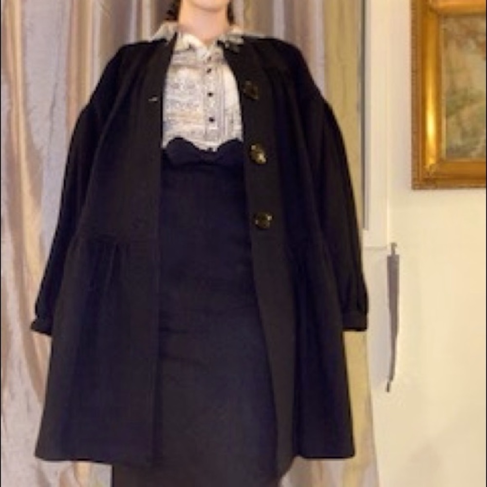 Anna Sui wool swing coat